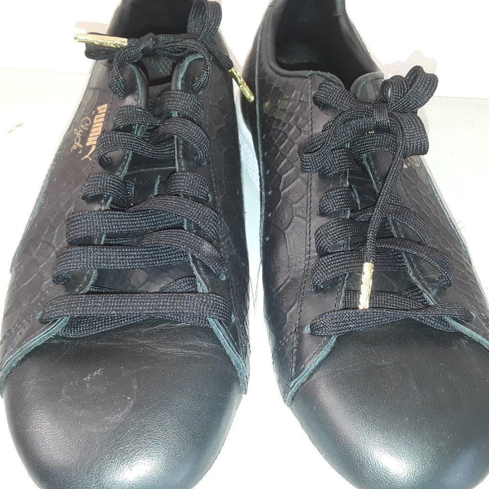 PUMA 361704-01 Men Clyde Premium Black Size 11